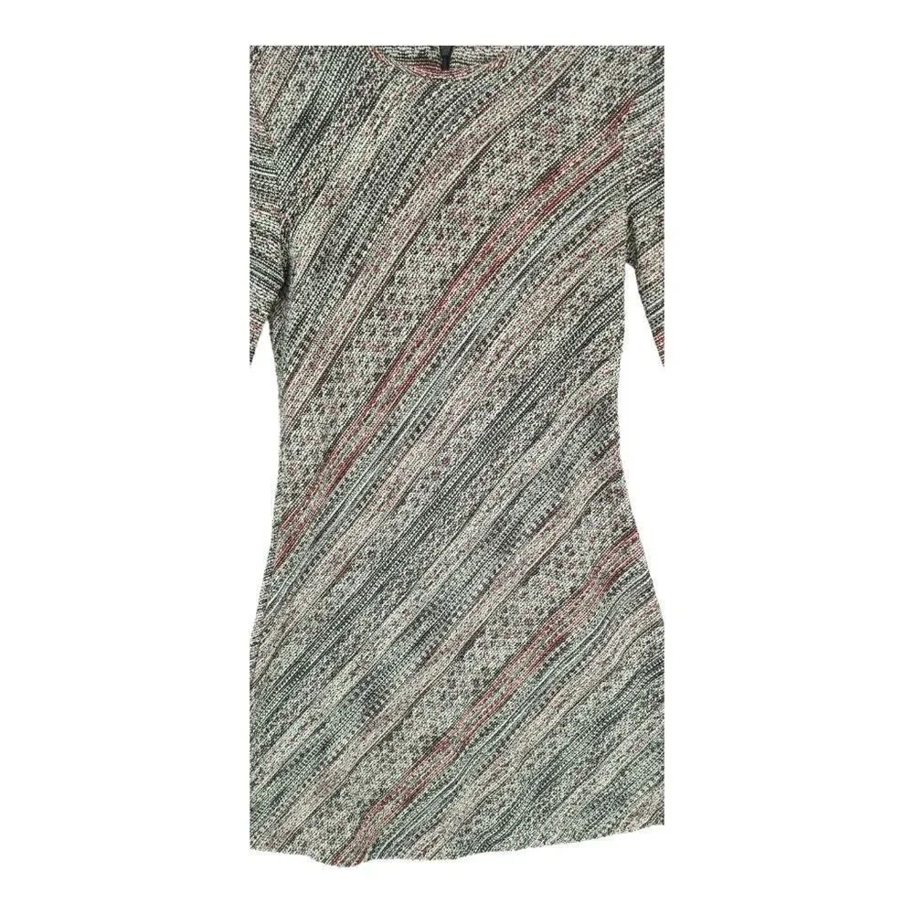 Zara Small Tweed Abstract Shift Dress - Picture 5 of 10